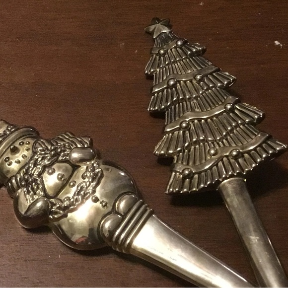 International silver Company Christmas pie server and fork- preloved - Picture 8 of 9